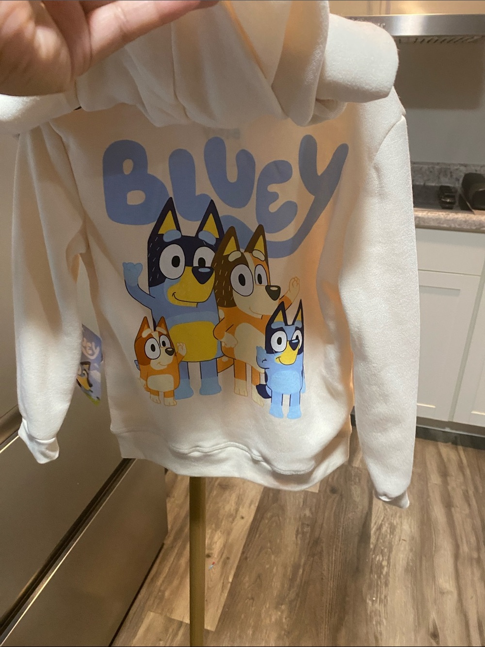Bluey Cream Kids Sweatshirt & Joggers Set with Bluey Graphic size 4T NWT unisex - Picture 5 of 6